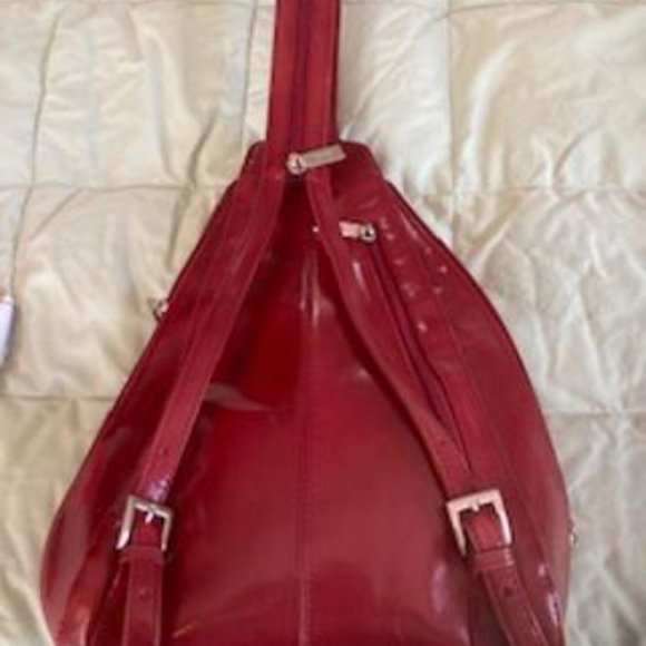 HOBO Red Leather convertible backpack - Picture 7 of 7